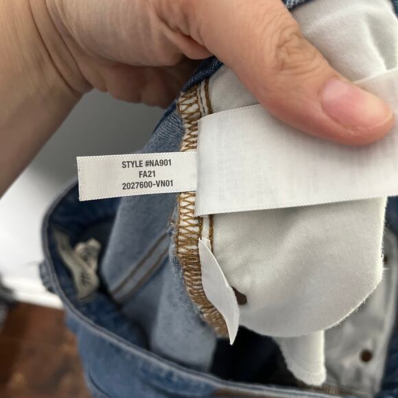 Madewell The Curvy Perfect Jean Womens 32 Tall Blue Tapered High Rise NA901 - Picture 8 of 10